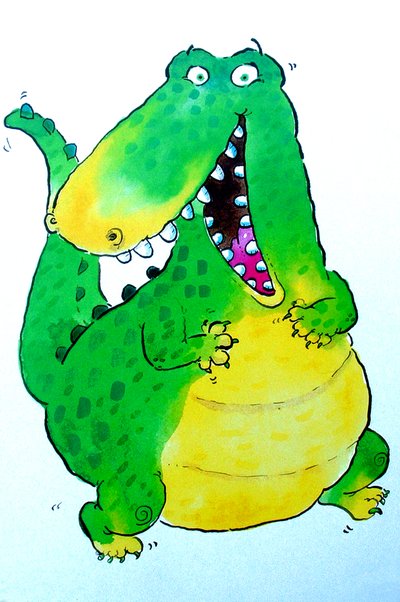 Happy Crocodile by Maylee Christie